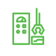 Industrial manufacturing equipment icon