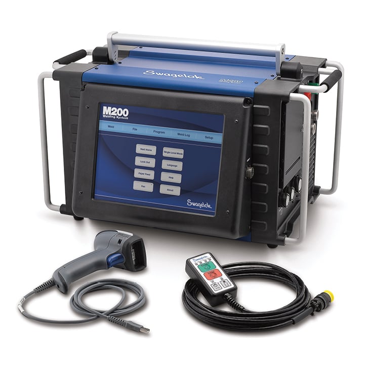 M200 Orbital weld system with components
