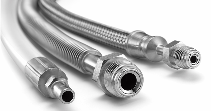 Hose with end connections