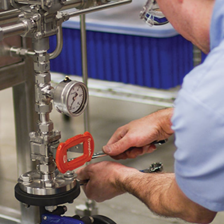 associate working on custom solution