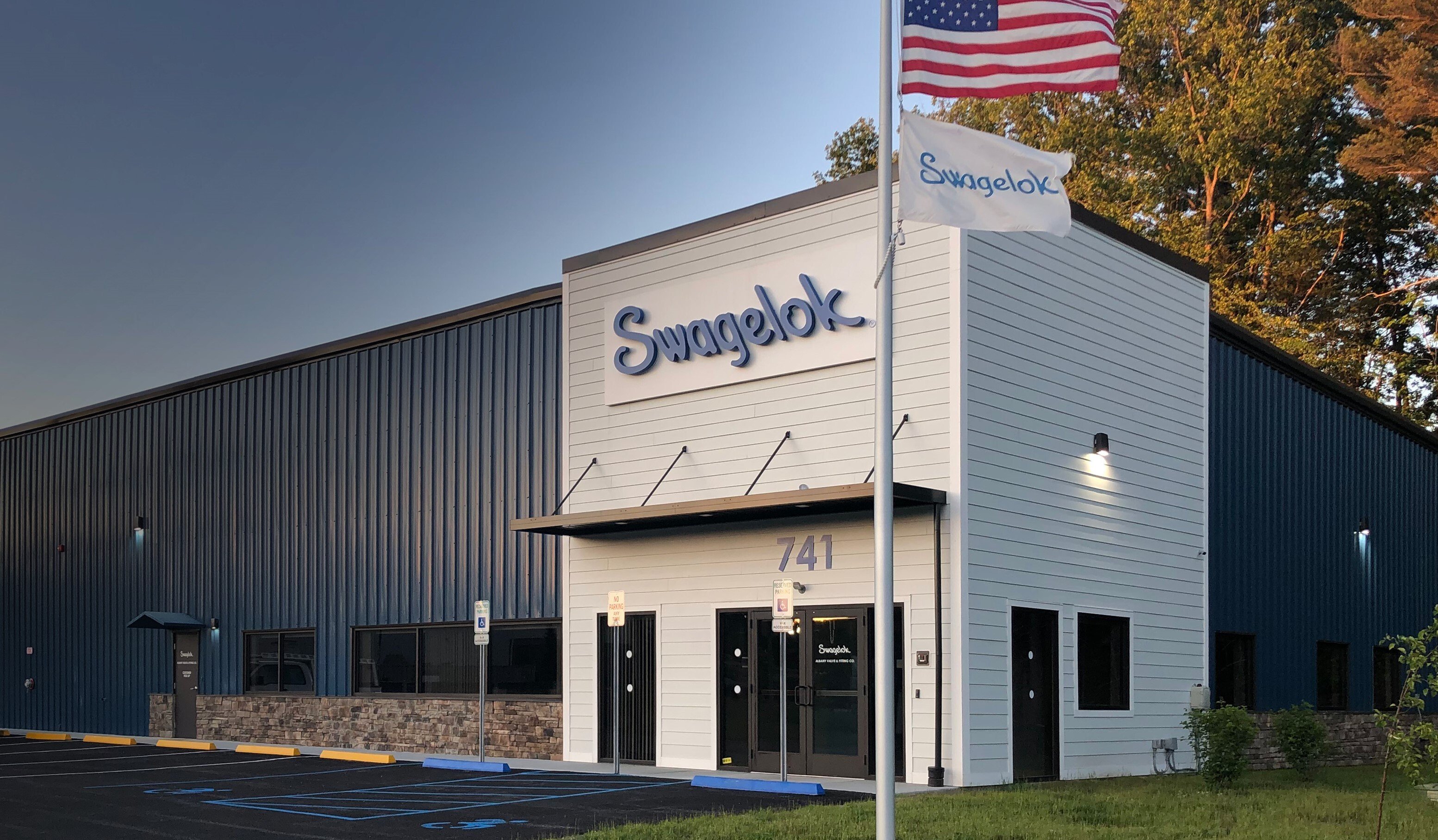 Front entrance of NY facility